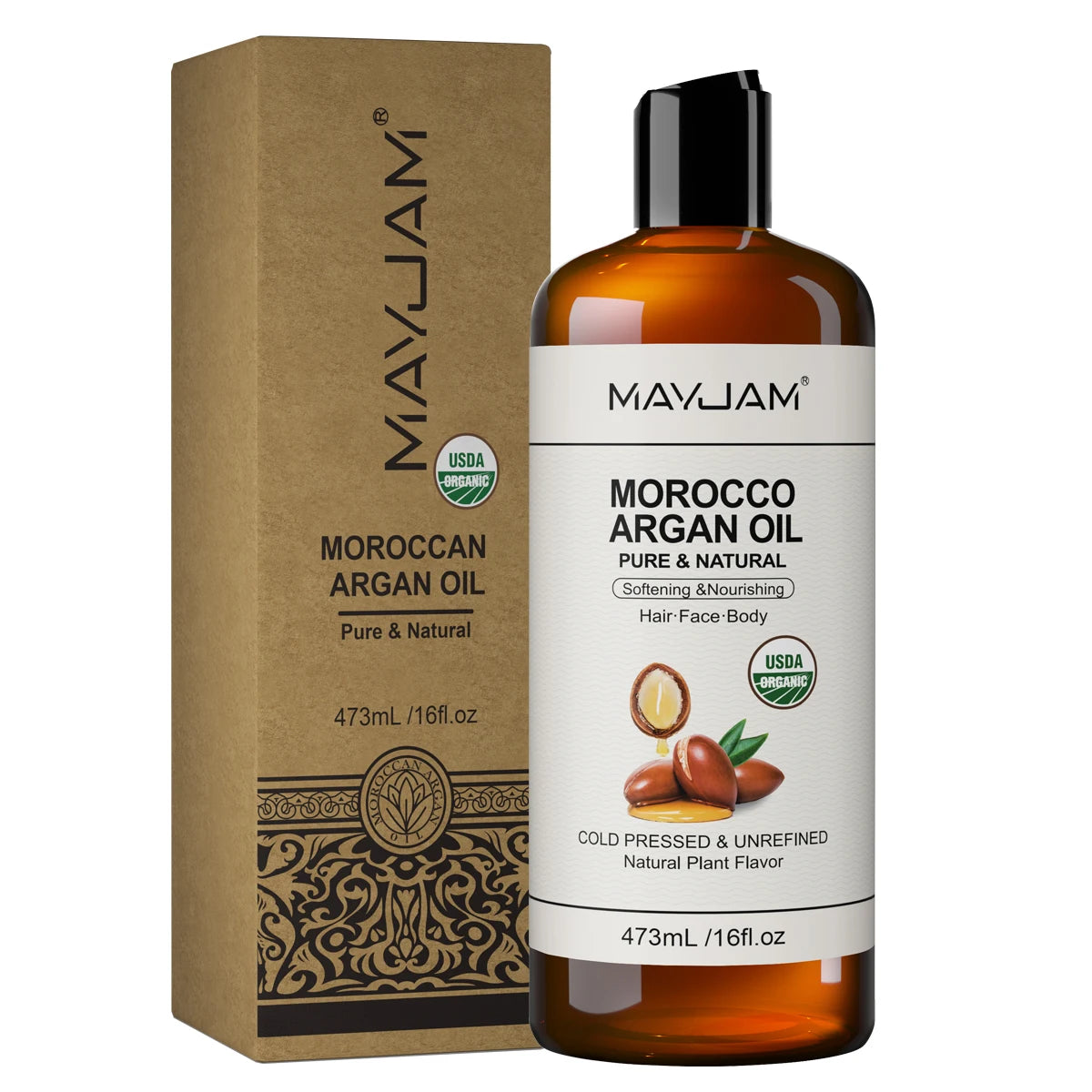 WELLUXE Pure Organic Coconut Oil — Hawaii Wellness Essential Hair · Skin · Body Massage | 473ml