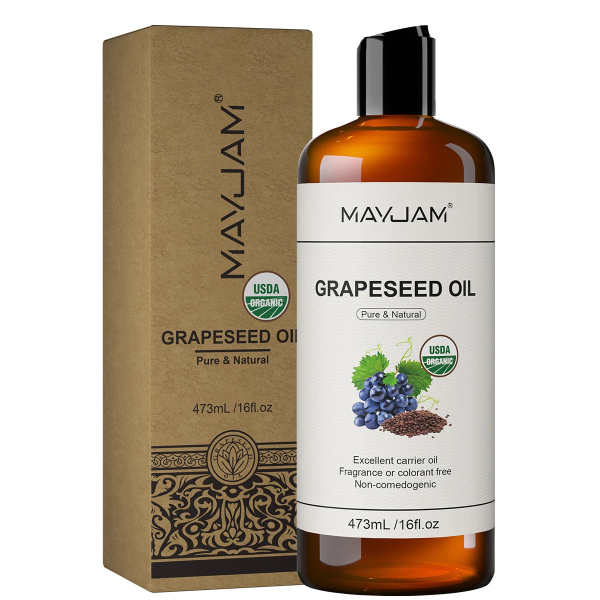 WELLUXE Pure Organic Coconut Oil — Hawaii Wellness Essential Hair · Skin · Body Massage | 473ml