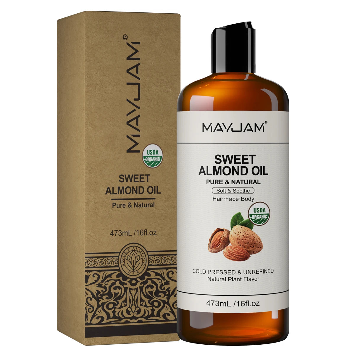 WELLUXE Pure Organic Coconut Oil — Hawaii Wellness Essential Hair · Skin · Body Massage | 473ml