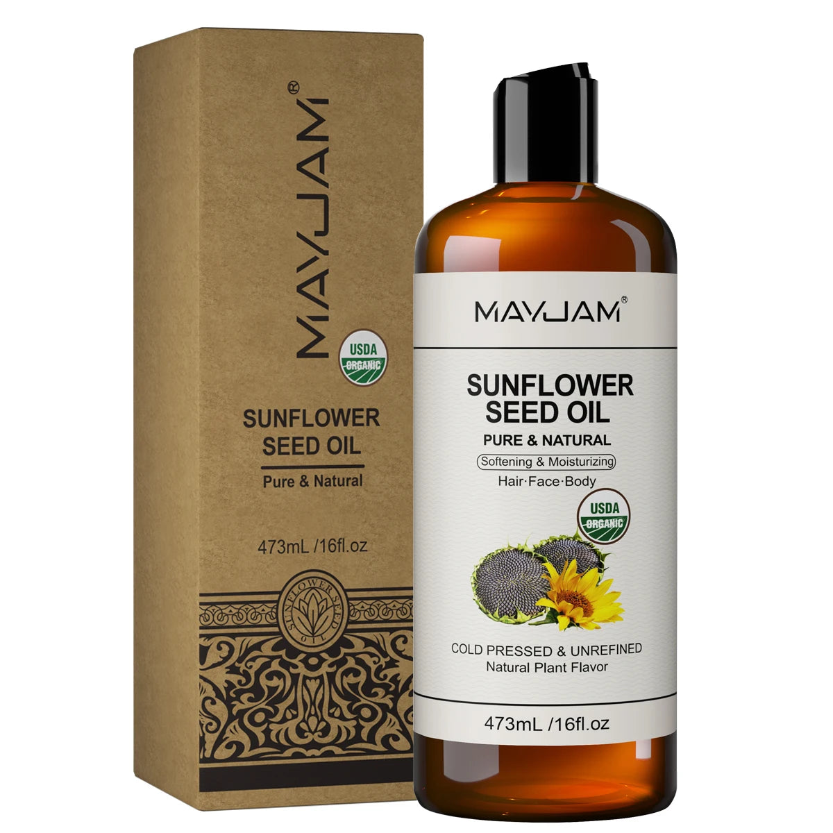 WELLUXE Pure Organic Coconut Oil — Hawaii Wellness Essential Hair · Skin · Body Massage | 473ml
